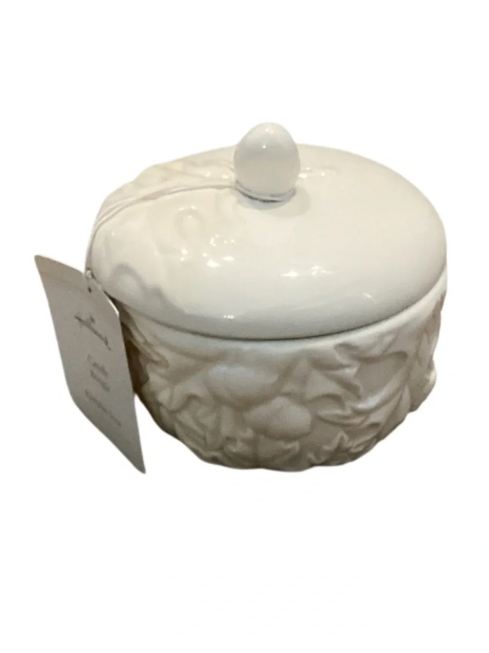 Hallmark Acorn Oak Leaf Ceramic Candle with Lid Pumpkin Scent New